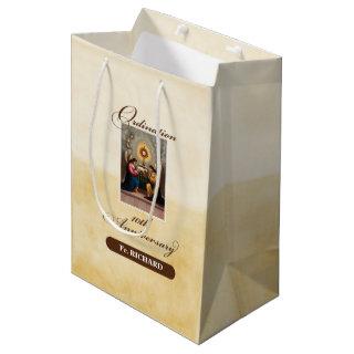 Personalize, 10th Ordination Anniversary Angels Medium Gift Bag