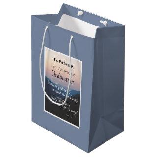 Personalize 25th Anniversary Ordination Congrats Medium Gift Bag