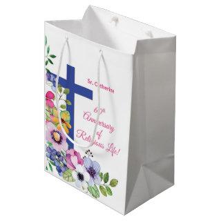 Personalize, 60th Anniversary Nun Religious Life Medium Gift Bag