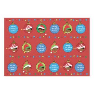 Personalize African American Boy Elf  Sheets