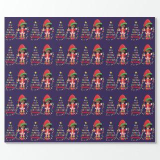 Personalize African American Girl Elf
