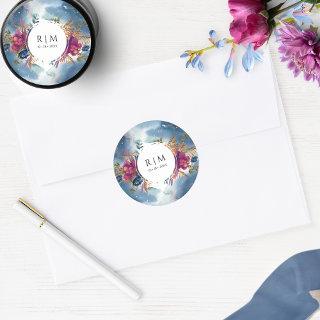 Personalize, Celestial Floral Favor /Envelope Seal
