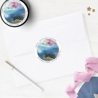 Personalize, Celestial Theme Favor / Envelope Seal