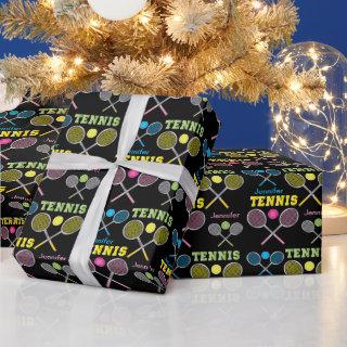 Personalize - Colorful Tennis Rackets and Balls
