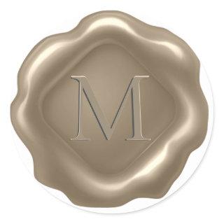 *~* PERSONALIZE Monogram Initial Gold Wax Seal