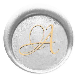 *~* PERSONALIZE Monogram Silver and Gold Wax Seal