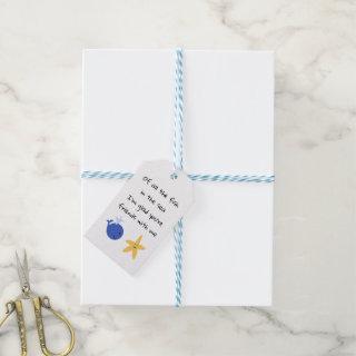 Personalize Of All the Fish in the Sea Gift Tag