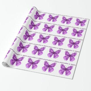 Personalize purple butterfly
