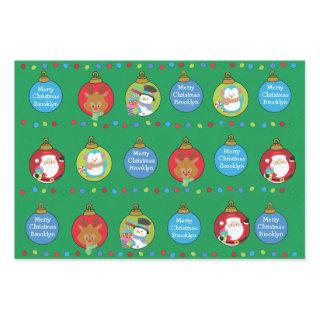 Personalize Santa and Friends  Sheets