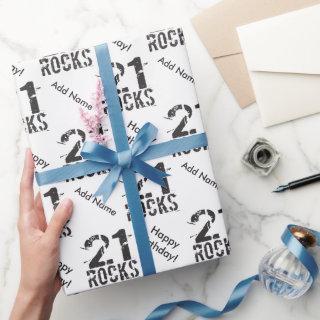 Personalized 21st Birthday - 21 Rocks