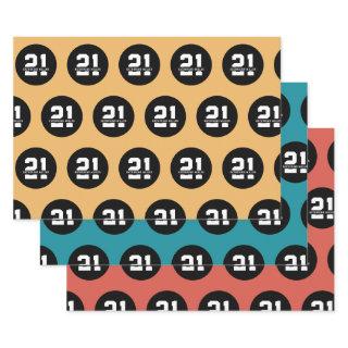 Personalized 21st Birthday Modern Retro  Sheets