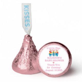 Personalized 3 Little Pigs Party Pink Hershey®'s Kisses®