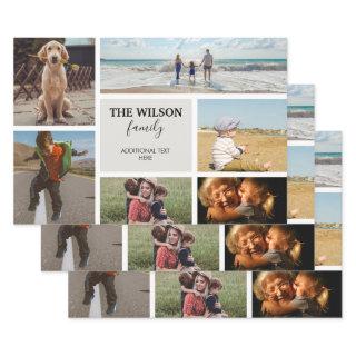 Personalized 6 Photo Family Memories Collage  Sheets