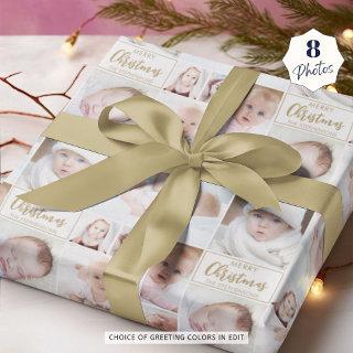 Personalized 8 Photo Custom Greeting and Color