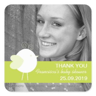Personalized Bird Baby Shower Favors Photo Labels