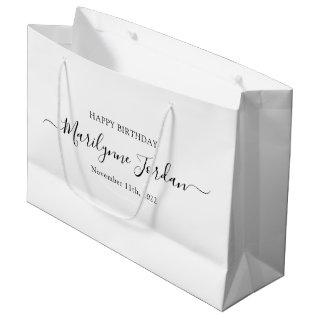 Personalized Birthday Large Gift Bag