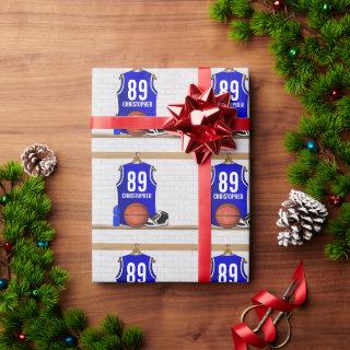 Personalized Blue and White Basketball Jersey