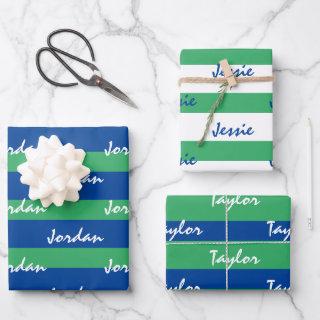 Personalized Blue Green White