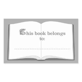 Personalized Book Stickers (This Book Belongs To)