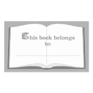 Personalized Book Stickers (This Book Belongs To)