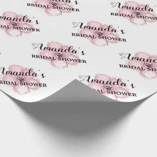 Personalized Bridal shower Pink Floral