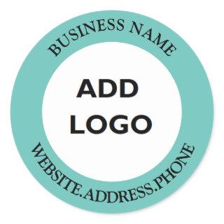 Personalized Business Logo    Classic Round Sticker