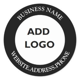 Personalized Business Logo  Classic Round Sticker