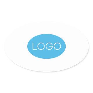 Personalized Business Logo Oval Sticker