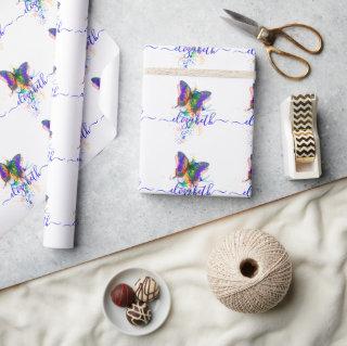 Personalized butterfly splatter