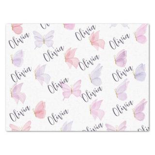 Personalized Butterfly . Tissue Paper