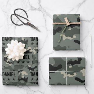 Personalized Camouflage Print with Name  Sheets