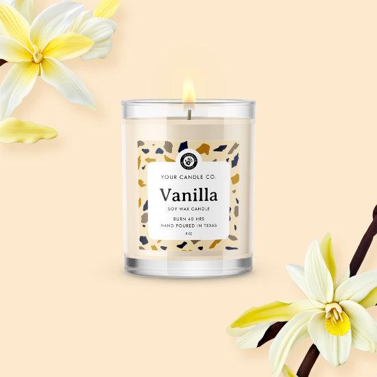 Personalized Candle Label - Customizable Sticker