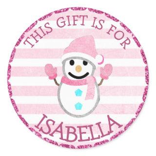 Personalized Christmas Gift Tag Holiday Stickers