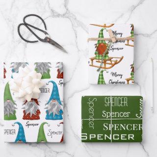 Personalized Christmas Gnomes  Sheets