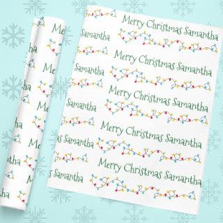 Personalized Christmas Lights Name Custom