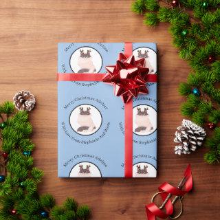 Personalized Christmas Ragdoll Cat On Blue