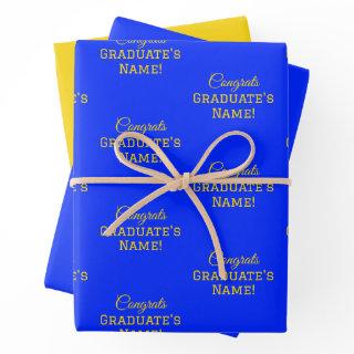 Personalized Congrats Graduate Name! Large Print  Sheets