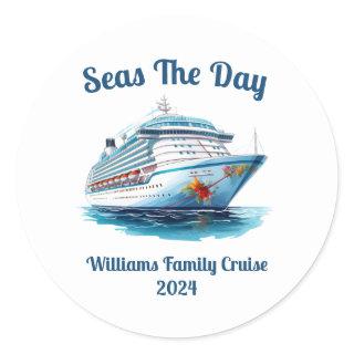 Personalized Cruise Design - Individuals or Groups Classic Round Sticker