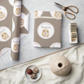 Personalized Cute Hamster Pattern Birthday Party