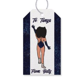 Personalized Dancer Gift Tag Indigo  B