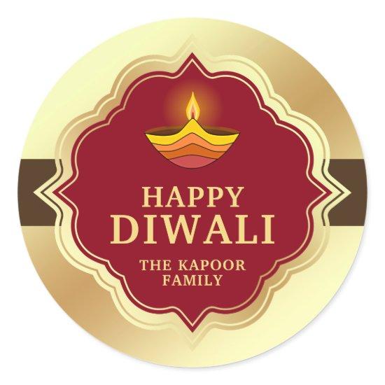 Personalized Diwali Sticker