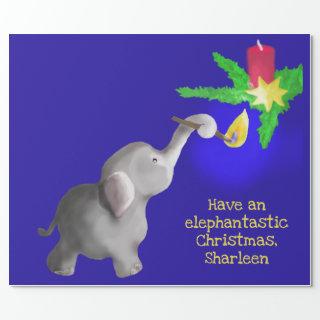 Personalized Elephant-astic Christmas Giant Toy
