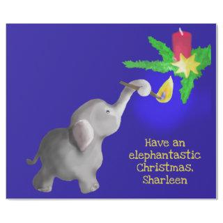 Personalized Elephant-astic Christmas Giant Toy