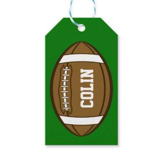 Personalized Football for Boys who love Sports Gift Tags