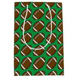 Personalized Football for Boys who love Sports Medium Gift Bag