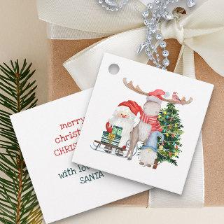 Personalized from Santa Cute Kids Christmas Favor Tags