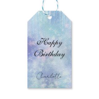 Personalized Frozen Icicles Gift Tags