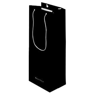 Personalized Gifts For Men Wine Black Gift Bags