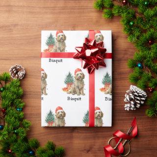 Personalized Goldendoodle  Gift Wrap