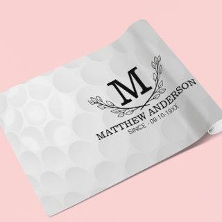 Personalized Golf Ball Pattern Name Monogram Age